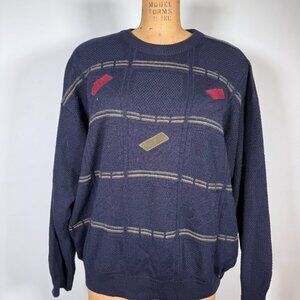Vintage Patch Work Knitted Sweater